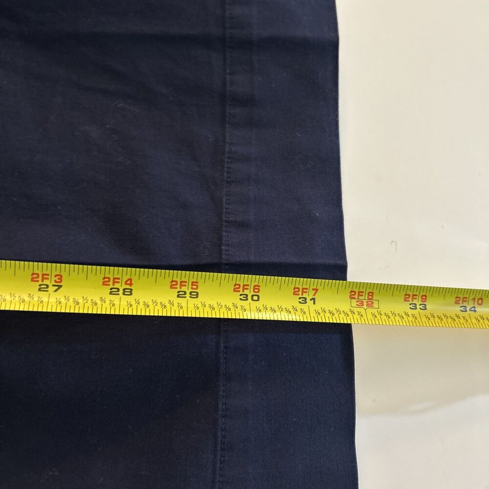 Talbots The Deck Cropped Pants Women Petites Size 12 P Classic Casual Navy Blue - Picture 7 of 8